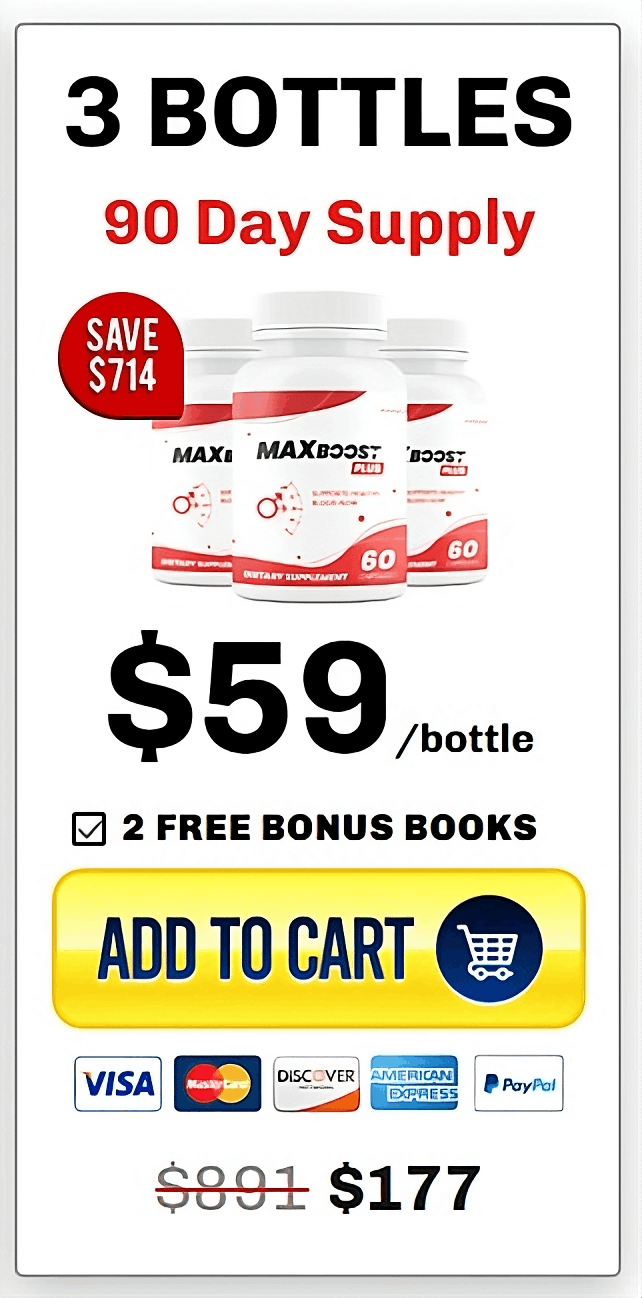 Max Boost Plus 3 bottle bundle – energy and performance support